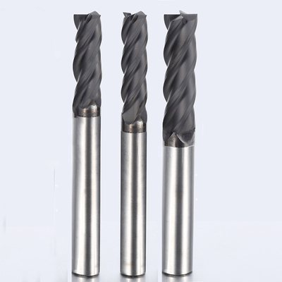 Diamond Coated Tungsten Carbide 4 lange Flöten-Schaftfräser 10mm für Graphit