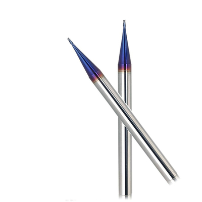 Hartmetall-Mikroschaftfräser 0.4mm 2 Flöten Hrc55