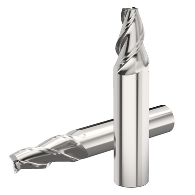 Karbid spitzen sich 2 Hartmetall-Ende Mills Without Coating For Aluminum der Flöten-D6 zu